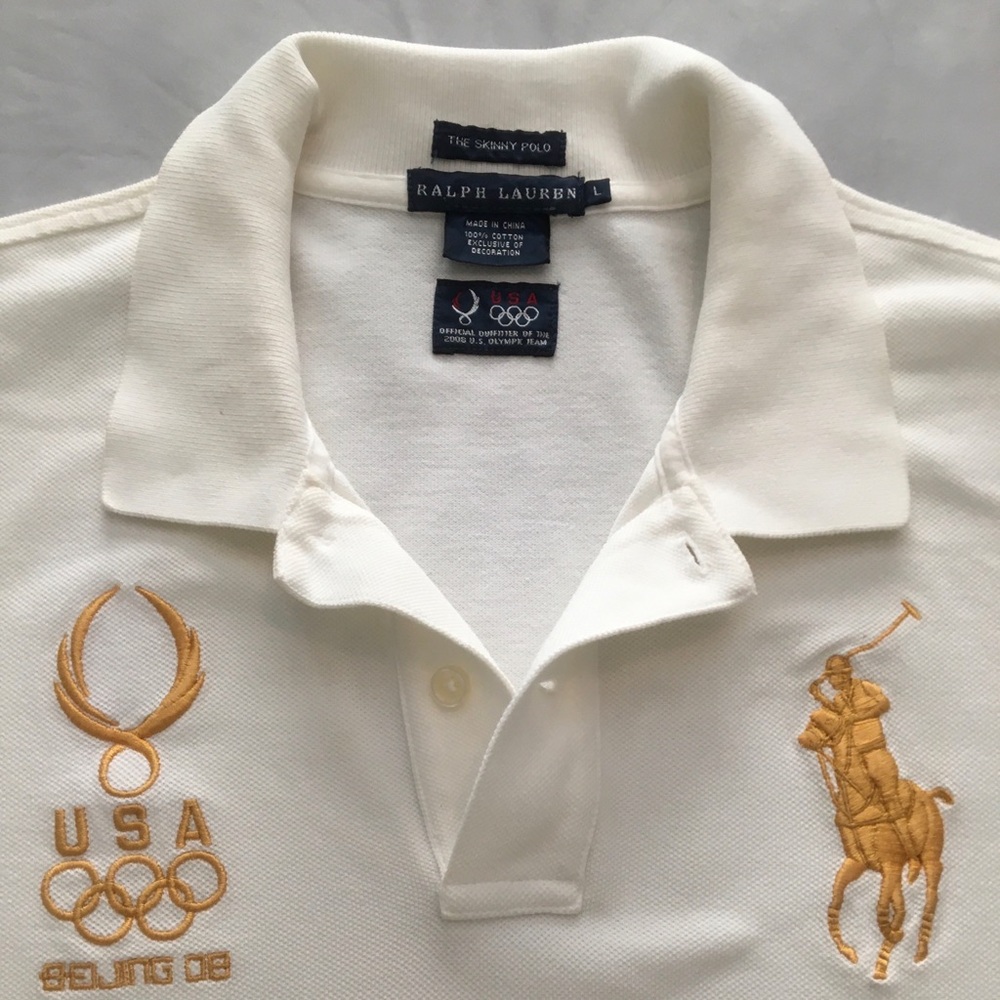 Ralph Lauren  Woman’s “The Skinny Polo”2008 U.S Olympic Team polo shirt